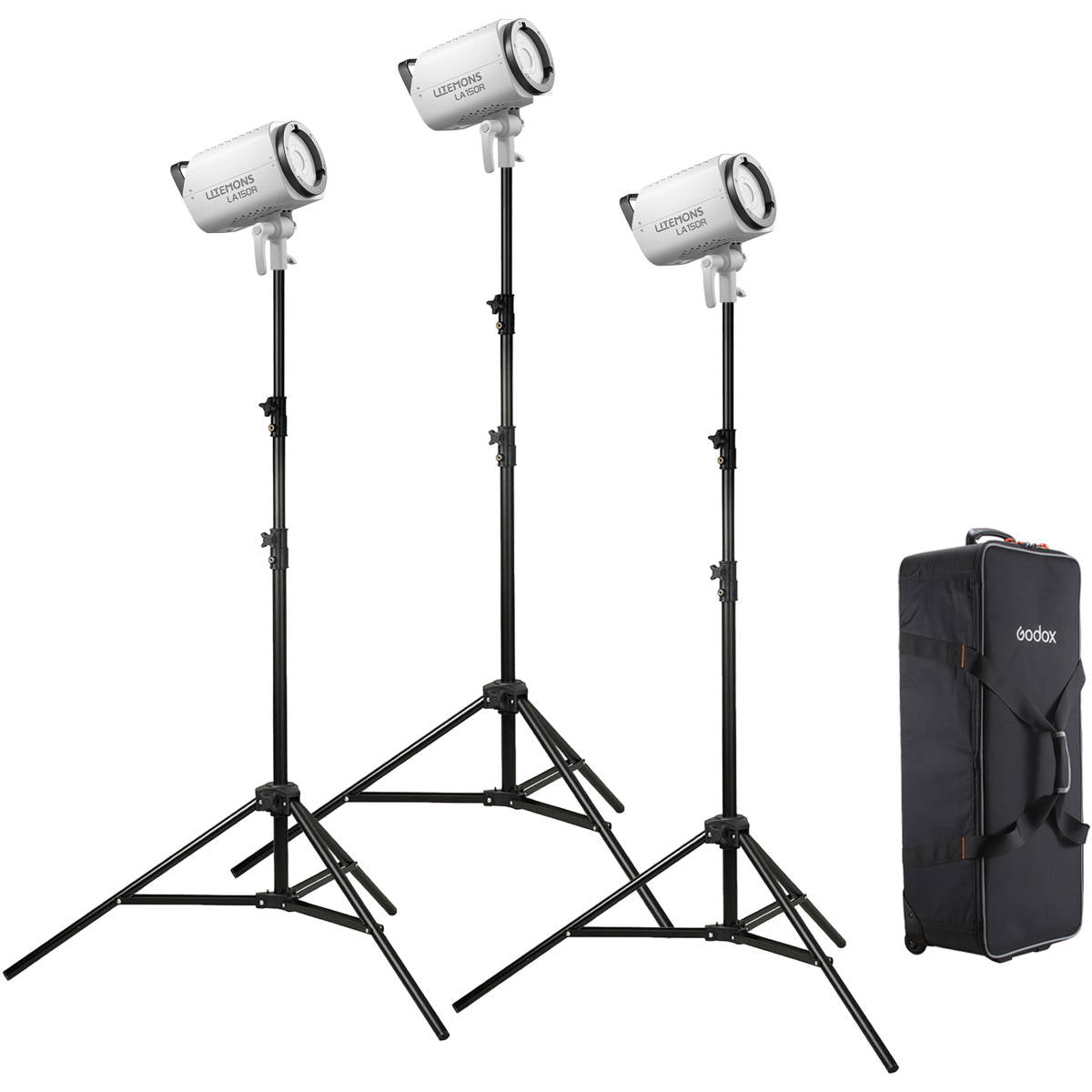 Godox Litemons LA150R RGB LED Light 3-Light Kit with Case