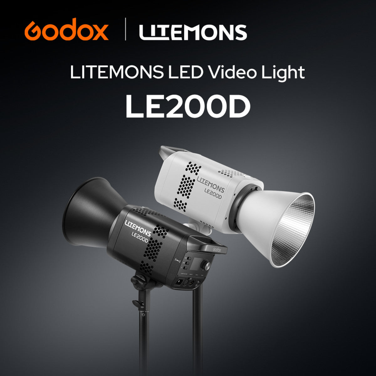 Godox Litemons 200W LED Daylight COB Light (Black)