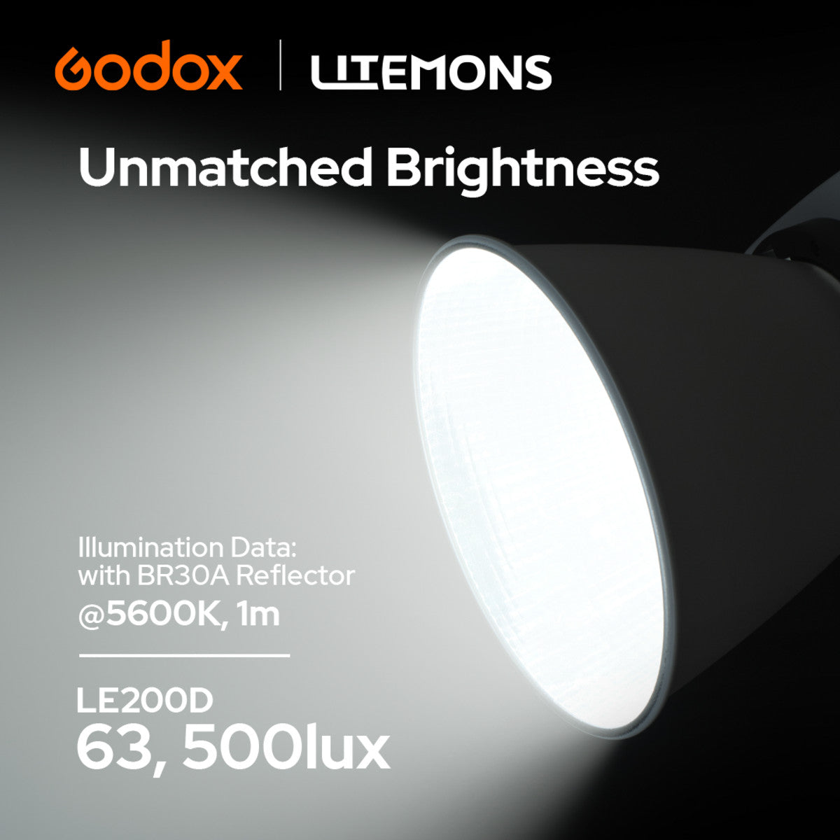 Godox Litemons 200W LED Daylight COB Light (Black)