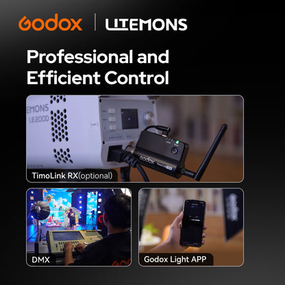 Godox Litemons 200W LED Daylight COB Light (Black)