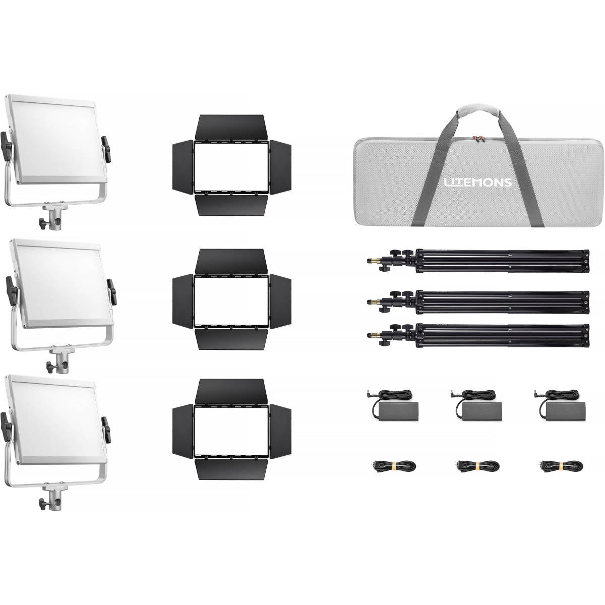 Godox Litemons LP1200R RGB LED Panel 3-Light Kit