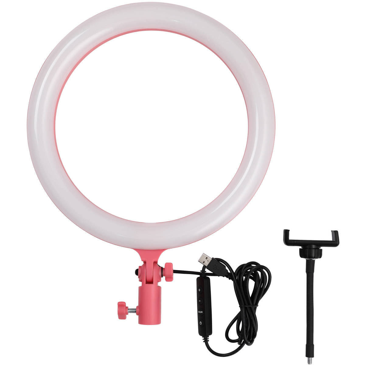 Godox LR160 Bi-Color LED Ring Light (Pink)
