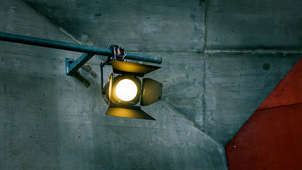 Astera QuikPunch Zoomable LED Fresnel with removable yoke and barndoors