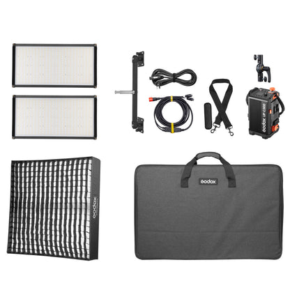 Godox LiteWafer UP150R RGB LED Light Panel (2-Light Kit)