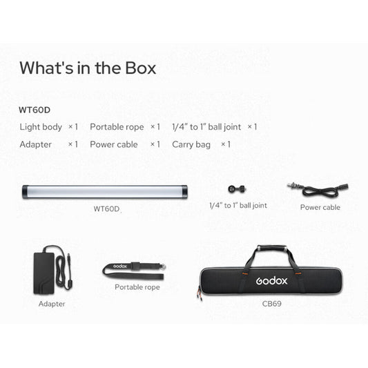 Godox WT60D Daylight Waterproof Tube Light