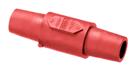 Hubbell (HBLDFR) Cam-Lok Double Ended Female- Red