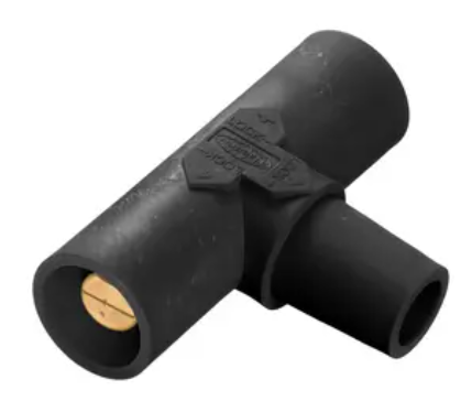 Hubbell (HBLPTBK) Cam-Lock Paralleling T (Female-Male-Male) Black