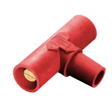 Hubbell (HBLPTR) Cam-Lock Paralleling T (Female-Male-Male) Red