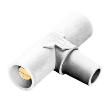 Hubbell (HBLPTW) Cam-Lock Paralleling T (Female-Male-Male) White