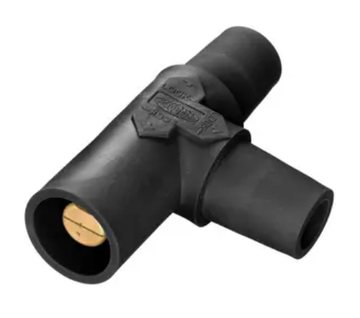 Hubbell (HBLTBK) Cam-Lok Tapping T (Female-Female-Male) Black