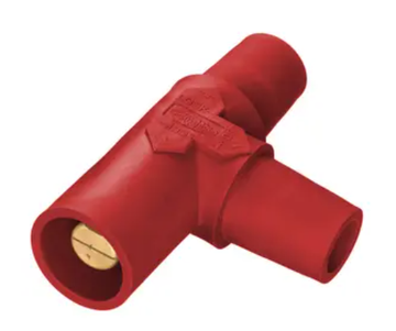 Hubbell (HBLTR) Cam-Lok Tapping T (Female-Female-Male) Red