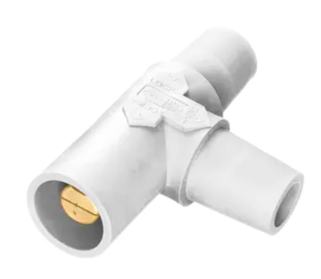 Hubbell (HBLTW) Cam-Lok Tapping T (Female-Female-Male) White