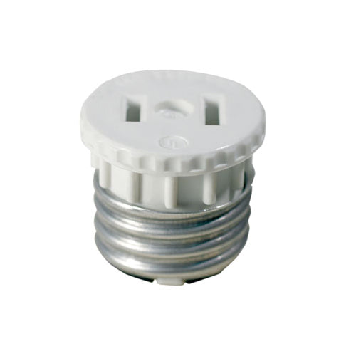 Leviton 125 - Indoor 2-Pole, 2-Wire Lampholder to Outlet Adapter
