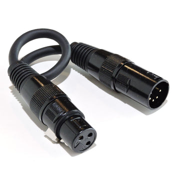 Accu-Cable XLR 5 Pin - 3 Pin Turnaround (AC5PM3PFM)