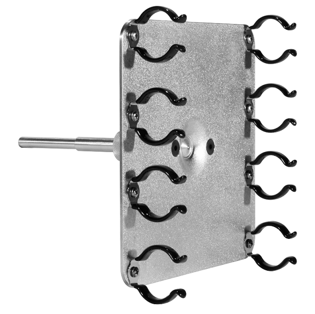 Modern Fluorescent Quad T12 holder / Quasar / Astera w/ 5/8" pin and rubber clips