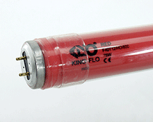 Kino Flo Designer Color-Safety Coated 625 Red/ 4' - 75 Watts 800ma (Case of 6)