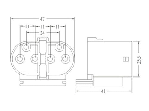 Mitronix (SC229) 2G11 Socket