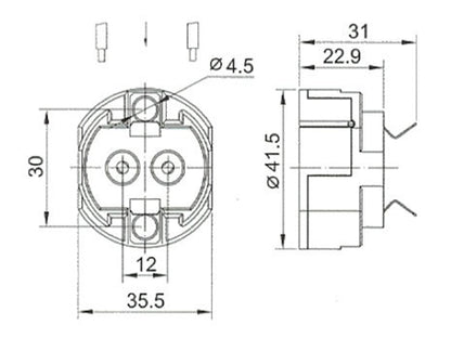 Mitronix K526D (G12) Socket