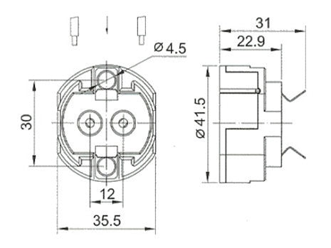 Mitronix K526D (G12) Socket