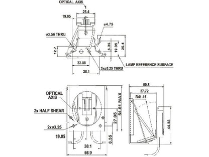 Mitronix G82FR/12" (GX5.3, GY5.3) Socket