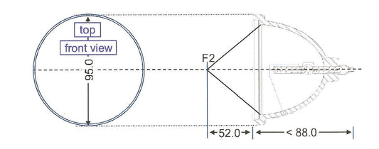 P-VIP 100-120/1.3 E23 - Bulb Only