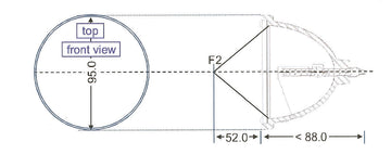 P-VIP 100-120/1.3 E23 - Bulb Only
