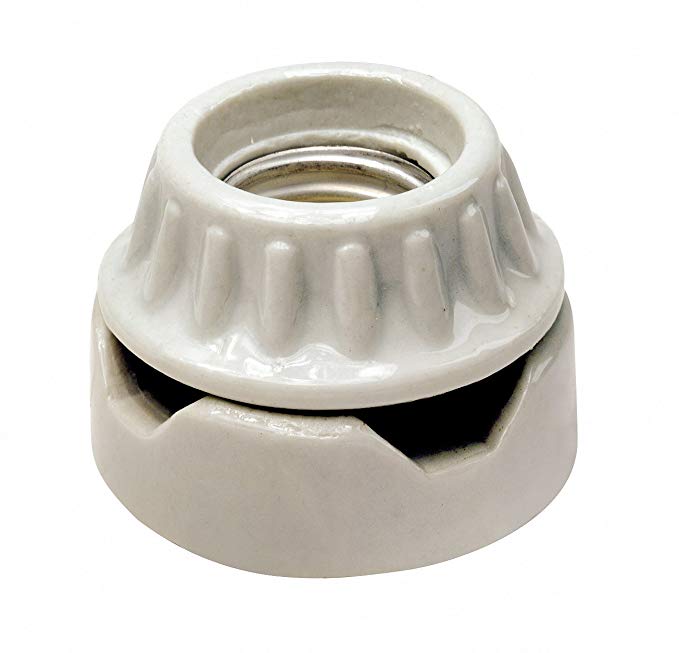 Leviton 9880 two piece porcelain socket.