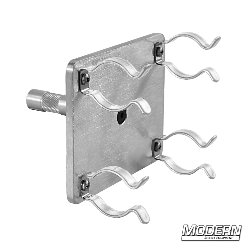 Modern Fluorescent Dual T12 holder / Quasar / Astera w/ 5/8" pin and rubber clips