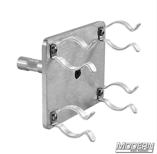 Modern Fluorescent Dual T12 holder / Quasar / Astera w/ 5/8" pin and rubber clips