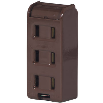 Cooper 2603B-BU Triple Brown outlet