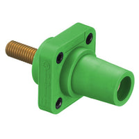 Hubbell Cam-Lok (HBLFRSGN) - Panel Mount Stud - Female - Green