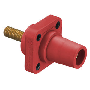 Hubbell Cam-Lok (HBLFRSR) - Panel Mount Stud - Female - Red