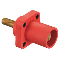 Hubbell Cam-Lok (HBLMRSR) - Panel Mount Stud - Male - Red