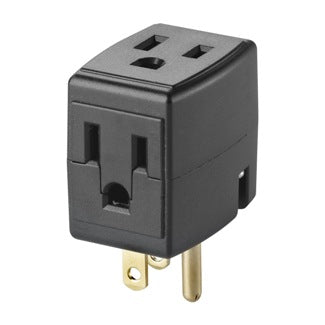 Leviton Cube Tap Black (692-E)