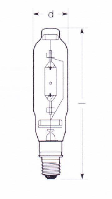 Radium (HRI-T 1000W/230/B/E40)