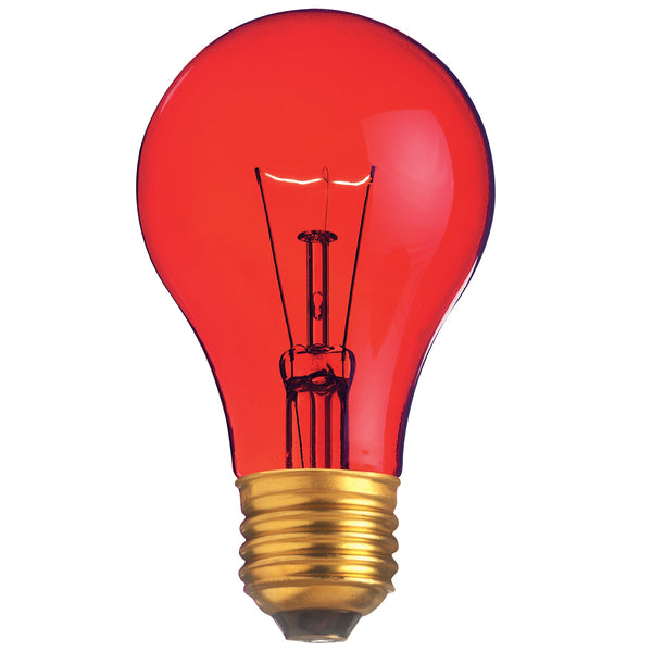 Satco S6080 - 25W Transparent Red Household Bulb